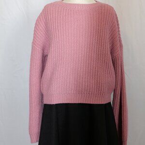 Art Class Pink Knitted Top Girls Medium (7/8)